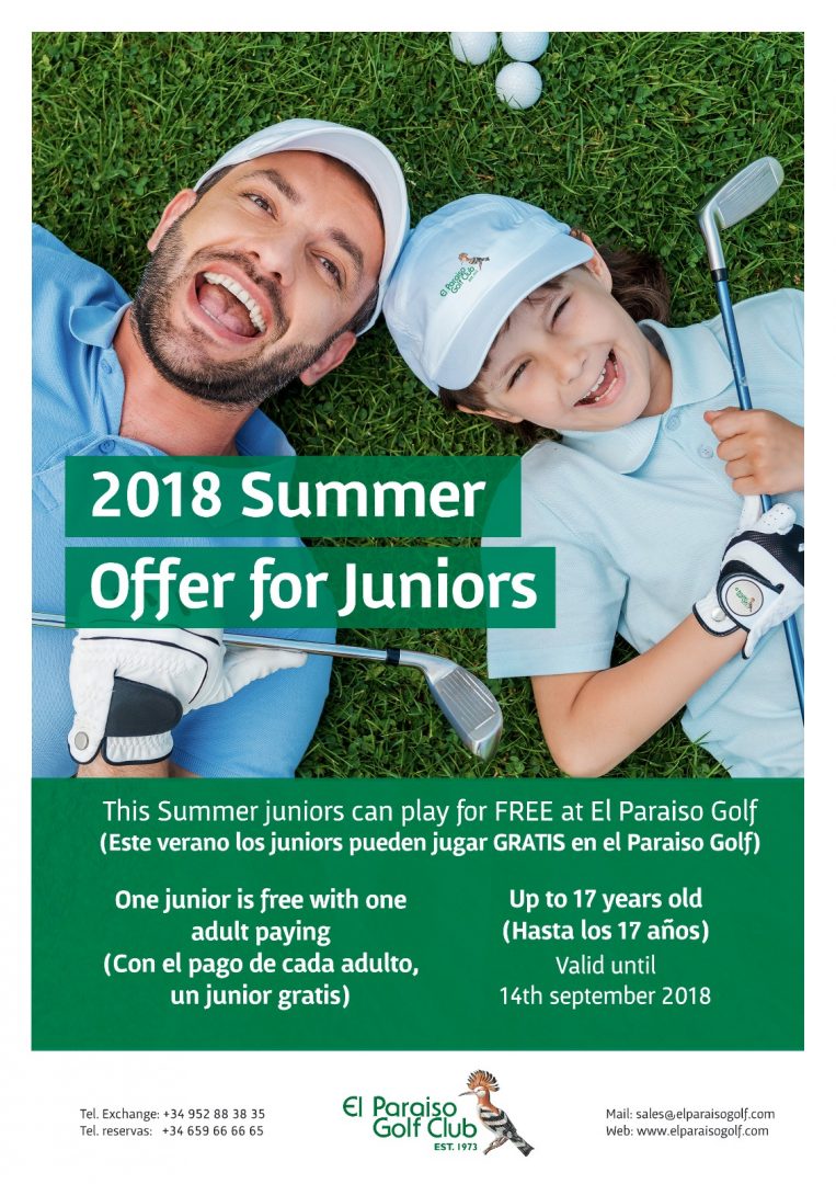 paraiso golf club junior summer offer